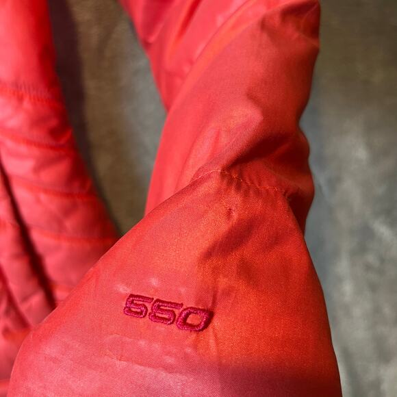 The North Face Sz S Aconcagua 550 Fill Down Jacket Rambutan Pink Orange Women's - Picture 5 of 10
